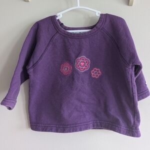 Vintage OshKosh B'gosh Purple Floral Kids Sweater